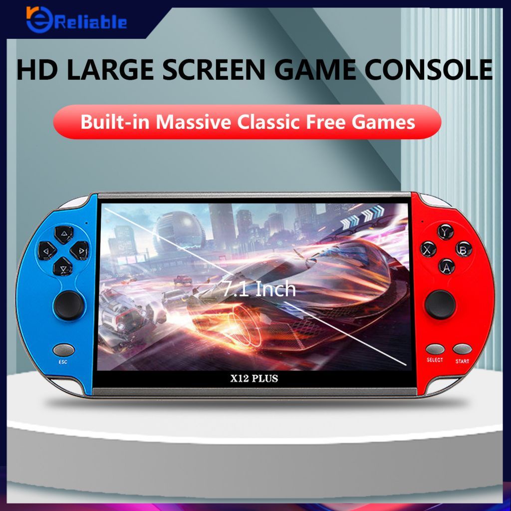 X12 Console De Vídeogame Portátil 5,1 Polegadas Gamer De Mão 8 Gb Embutido 2000  Jogos Suporte Cartão TF - Escorrega o Preço