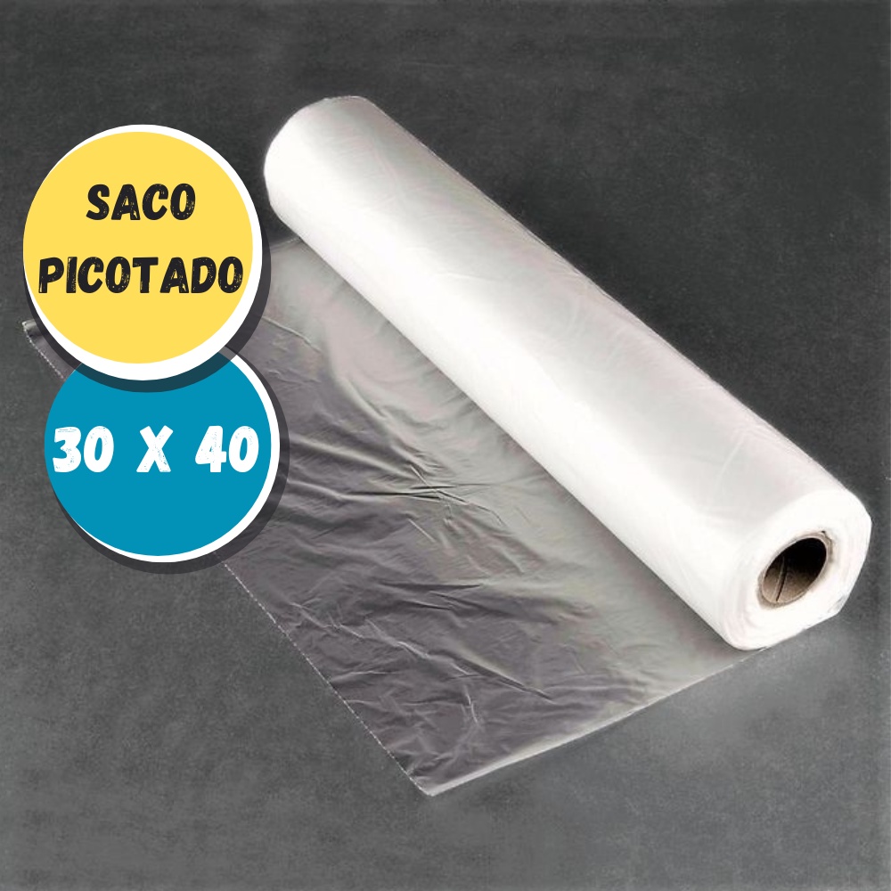 Bobina Saco Plástico Transparente 30x40: Onde Comprar | BuscaProdutos