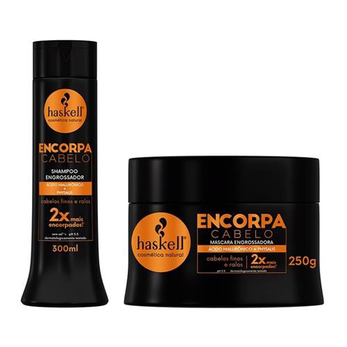 Haskell Encorpa Cabelo Shampoo e Mascara 300ml/250g