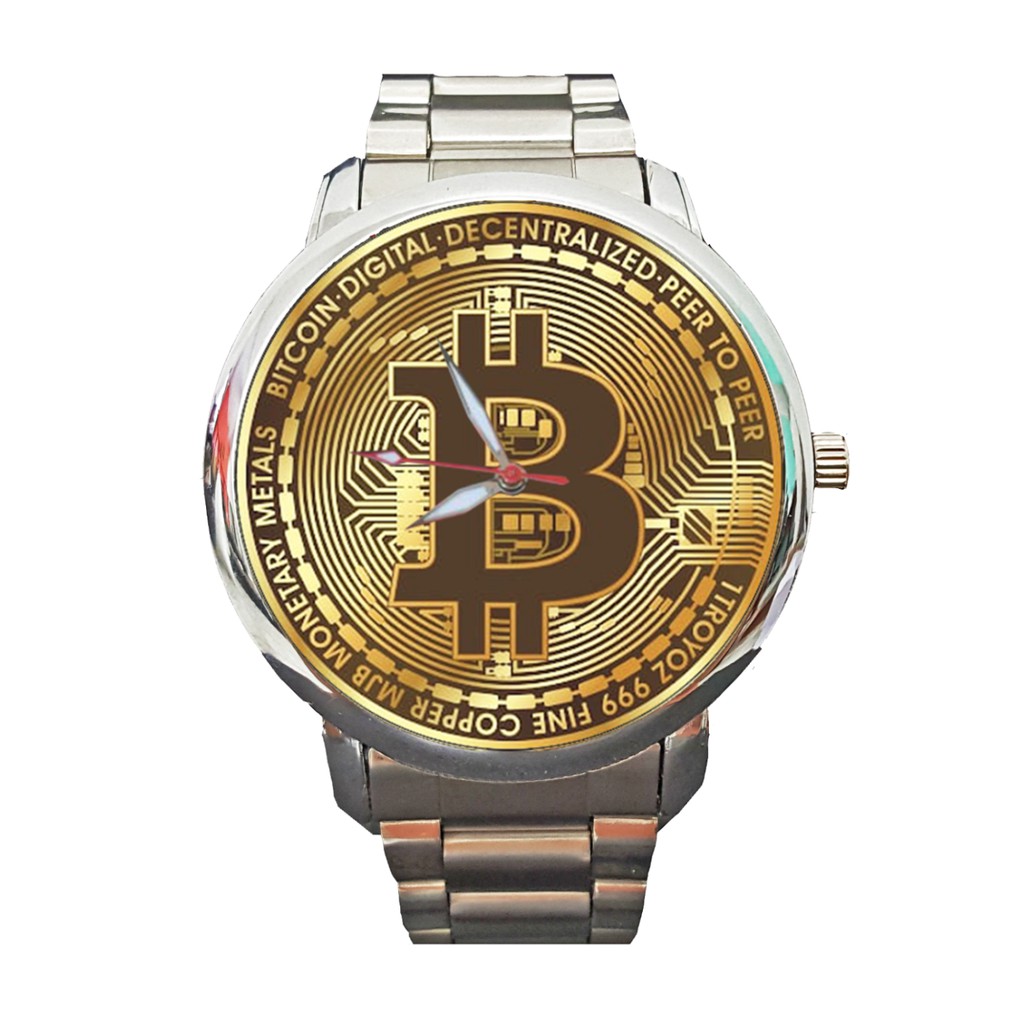 Relógio Personalizado Bitcoin Criptomoeda Digital Original Impacto ...