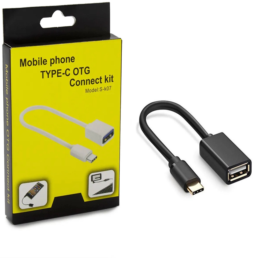 Cabo Adaptador Otg Tipo C Para Ligar Mouse Teclado Pendrive Controle Gamer