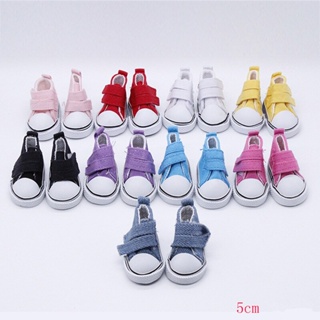 1 Par 5 Centímetros Boneca Sapatos Brinquedos Para 1 / 4 Bjd Boneca Dress up Sapatas De Lona Casuais Acessórios Da Boneca em Oferta na Shopee