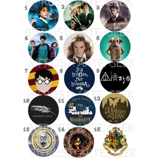 Kit 9 Botons Harry Potter + De 40 Modelos (4,5cm) Geek