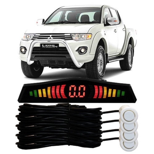 Sensor De Ré Estacionamento Branco Mmc L200 Triton 2012...
