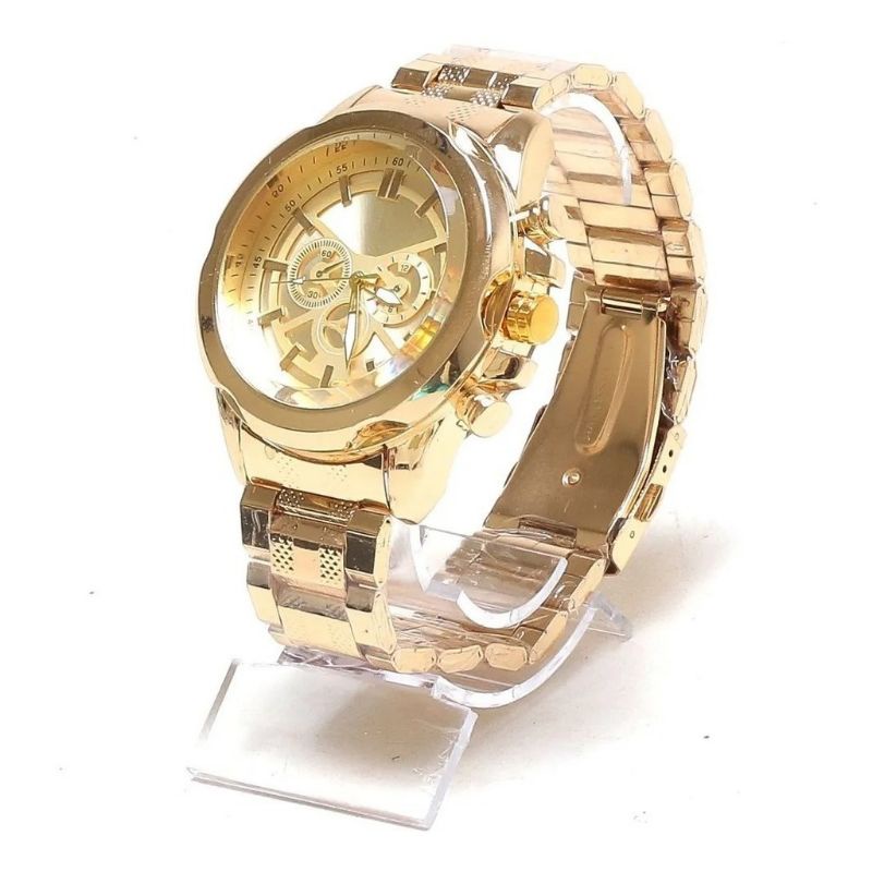 Relógio Masculino Luxo Aco Mega Só Hoje Menor Preço Direto da Fabrica — R$ 17,90 em Shopee, 40% OFF