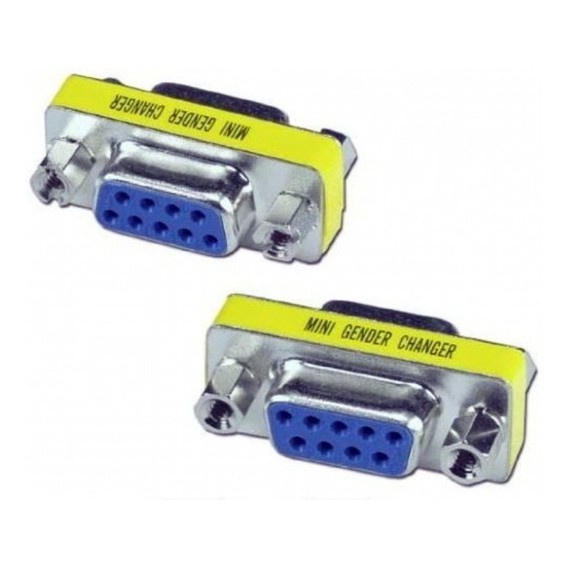 1 peça Emenda Serial Db9 RS-232 9 pinos fêmea x fêmea rs232