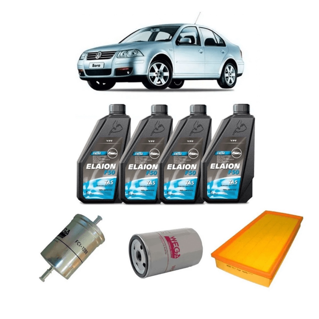 Kit Troca De Óleo Ypf 5w40 F50 Sintético Bora 2.0 8v 99 A