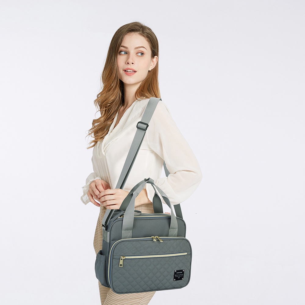 Bolsa Maternidade Feminina Transversal Bebê Menina Menino Lequeen Bolso Térmico - Mom & Baby