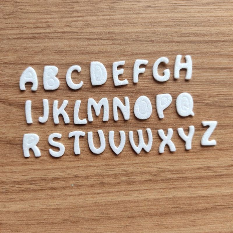 Alfabeto de Letras 1,3cm em EVA aplique kit 20 alfabetos