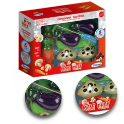 Brinquedo Mini Chef Comidinha Saudável 8 Peças Xalingo - 2787.6