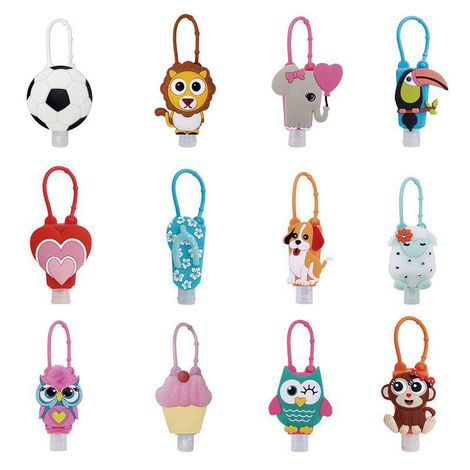 Chaveiro Capinha Silicone P/ Álcool Gel Antisséptico 30ml