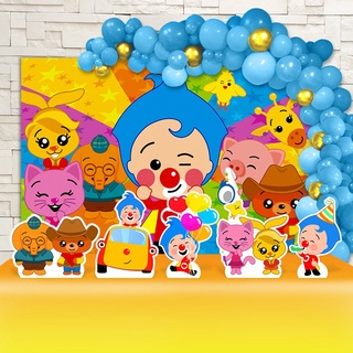 Festa Aniversário Infantil Palhaco Plim Plim Cenários Kit Ouro