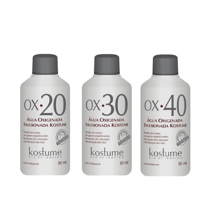 Água oxigenada ox emulsionada kostume 90ml em Oferta na Shopee