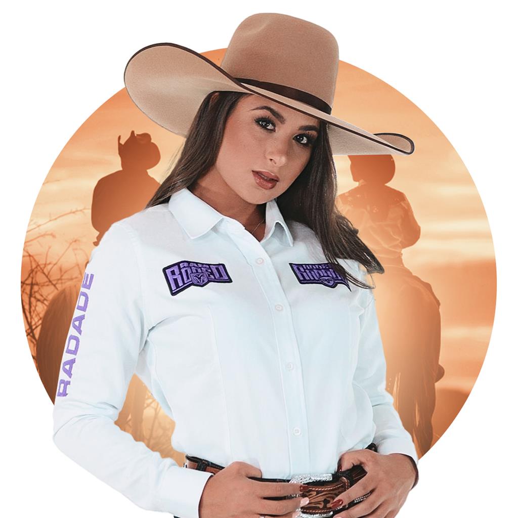 camisa country radade manga longa rodeio cowboy feminina agro | Shopee ...