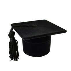 ESTOJO PARA ANEL DE FORMATURA TOGA PRETO