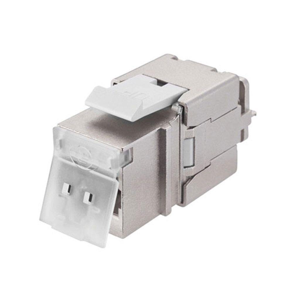 Conector Fêmea do tipo Keystone Jack Cat.5e blindado
