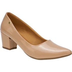 Scarpin Feminino Lumiss Conforto Salto Baixo Grosso Macio