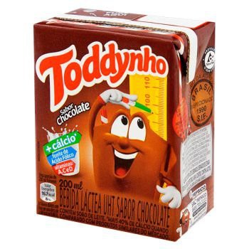 3 unidades BEBIDA LÁCTEA UHT CHOCOLATE TODDYNHO CAIXA 200ML