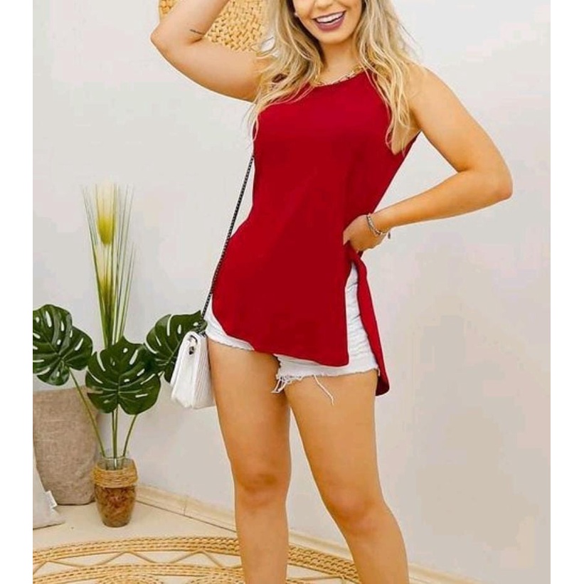 Blusa Feminina Regata Fitness Tampa Bumbum Vest legging em Oferta na Shopee