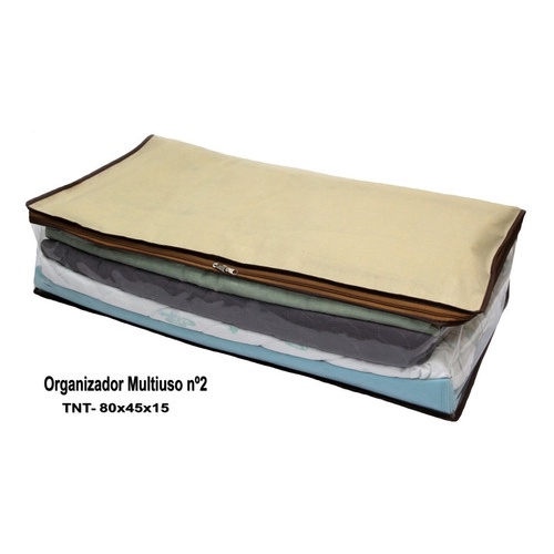 7 Organizador Caixa Multiuso Tnt 80x45x15 Capa Porta Edredom Cobertor Lençol