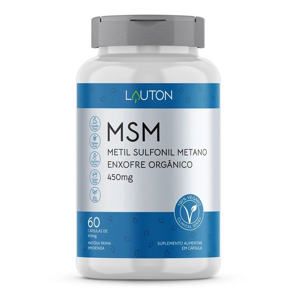 MSM 60 capsulas Organico Lauton | Shopee Brasil