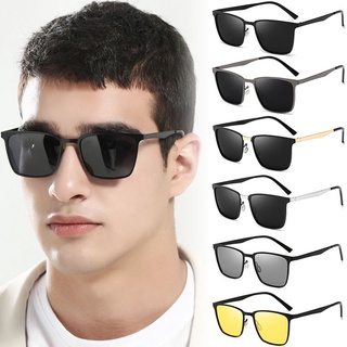 Novos Óculos De Sol Polarizados Clássicos Masculinos E Femininos Armação Quadrada Moda Masculino Proteção Gafas UV400 Visão Noturna Ciclismo Esportivos