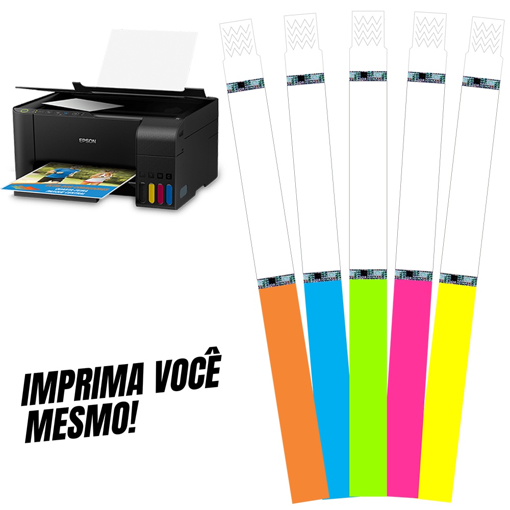 50 Pulseiras Para Imprimir Em Impressoras Jato de Tinta Pulseiras de ...