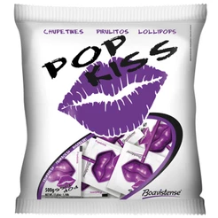 Pirulito Pop Kiss Framboesa 500g - Boavistense