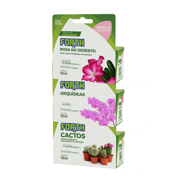 Fertilizante Forth Violetas Cactos Orquídeas Rosas do Deserto | Shopee  Brasil