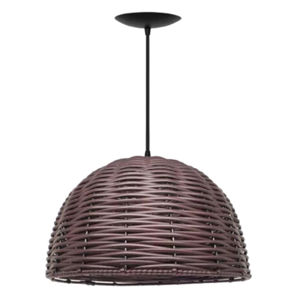 Pendente Aramado Luminária Lustre Meia Esfera Junco Fibra Sintética Moderno em Oferta na Shopee