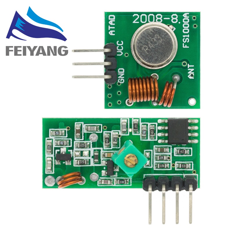 315 Mhz 433 Mhz Rf Módulo Transmissor Sem Fio E Receptor Kit 5 V Dc 433