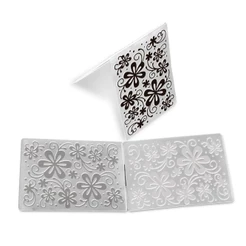 Molde para Embossing Floral Médio - Mimo - 10,6 X 15 cm