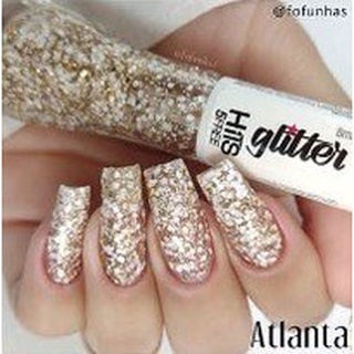 ATLANTA - Esmalte Glitter HITS 8ml - Coleção Glitter World - LANÇAMENTO