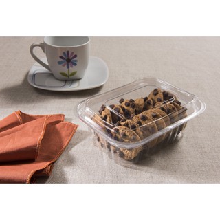 10 Embalagem Pote Retangular Tampa Articulada 450ml G720 para doces ou salgados em Oferta na Shopee