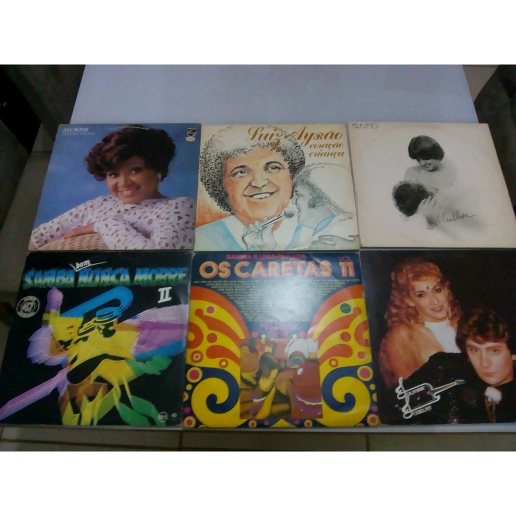 Lp Vinil Luiz Airão, Erasmo, Samba Bom, Alcione 6 Discos