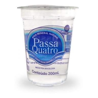 Copo Água Mineral Passa Quatro 200ml - Caixa 48 Unidades