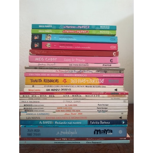 Livros infantis e Infanto Paula Danziger, Paula Saldanha, Marina Colasanti, Ana Maria Machado, Thalita Rebouças, Meg Cabot, Ruth Rocha, Carlos Heitor Cony