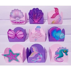 100 Forminhas Caixinhas Sereia Mar Perola Doce Brigadeiro Festa Infantil Doces