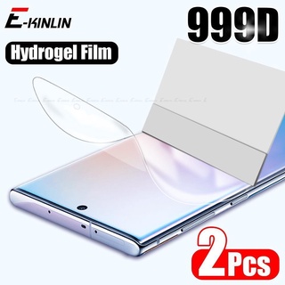 2Pcs Filme Hidrogel Para Samsung Galaxy S23 S22 S21 S20 FE S10 Lite Nota 20 Ultra 10 Plus Protetor De Tela De Cobertura Total E Não De Vidro