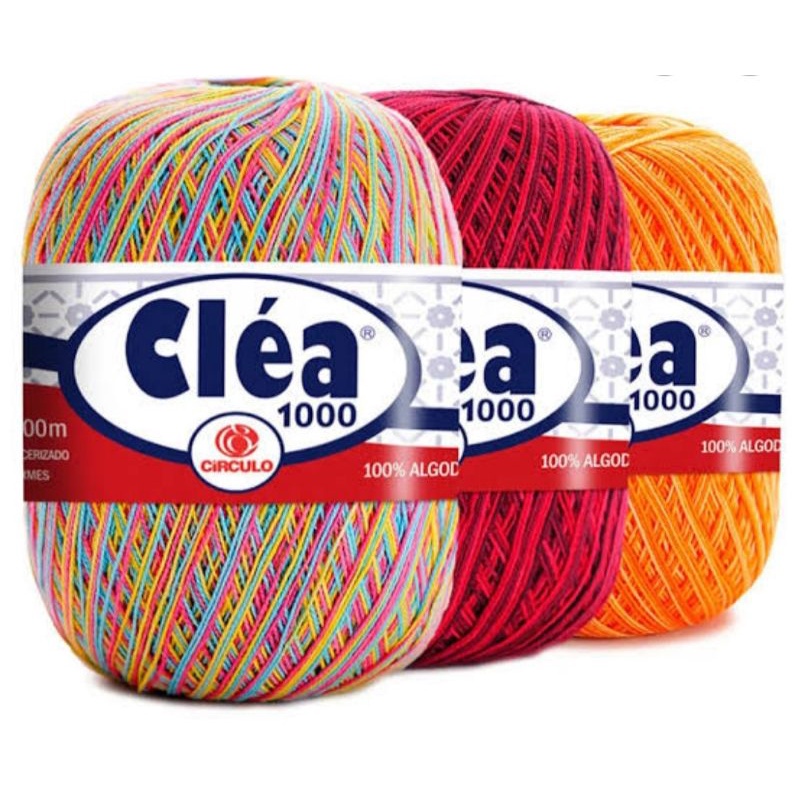 Linha  Cléa 1000m (crochê, tricô e artesanato)