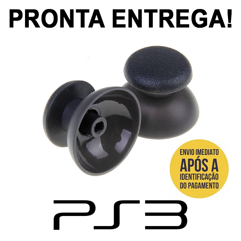 Kit 2 Capas Ps3 Botões Analógicos Par Direcional Thumbsticks!