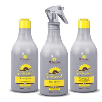 Kit Cauterização Capilar Girassol Restaura E Hidrata