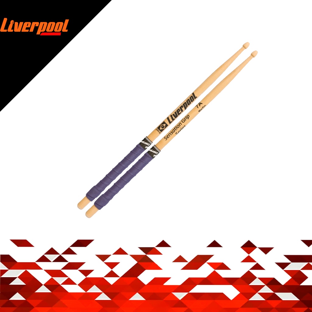 Par De Baquetas Com Grip 7a Liverpool Sensation Grip Series Bateria EVA 7AM