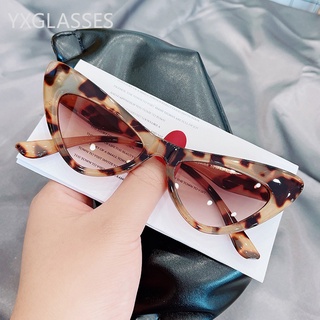 Moda Óculos De Sol Olho De Gato Mulheres Do Vintage Cor De Geléia UV400 Homens Trending Shades Leopardo
