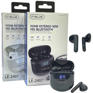 Fone De Ouvido Bluetooth 5.0 Com Visor Digital It-blue LE-2407