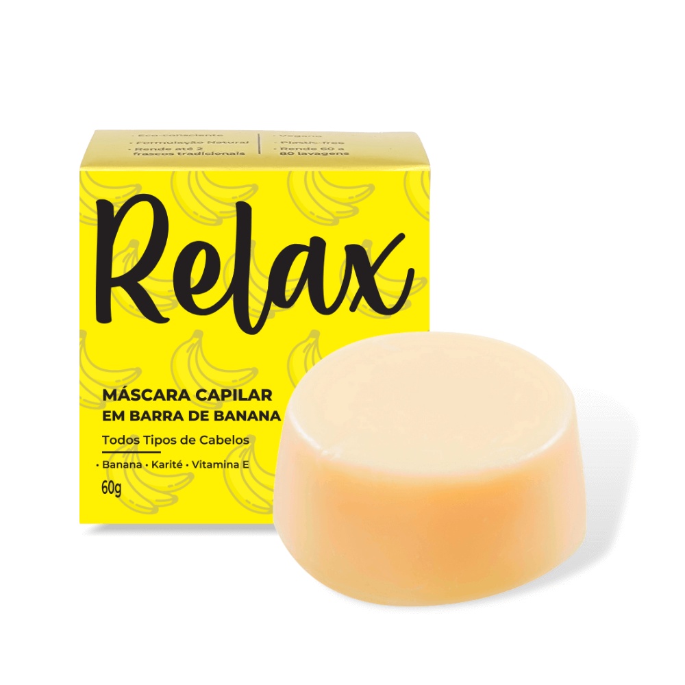 Máscara de Hidratação Capilar em Barra Banana Relax
