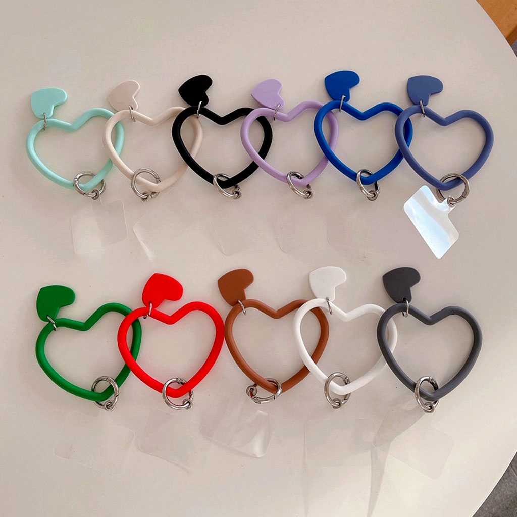 Pulseira Multifuncional Multi-color Com Formato De Coração/Chaveiro Pingente Para Fone De Ouvido Bluetooth