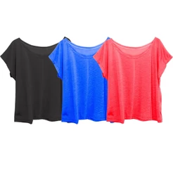 Kit 3 Blusa Blusinha Camiseta Feminina Plus Size Escolha Cores Até G3 (56)