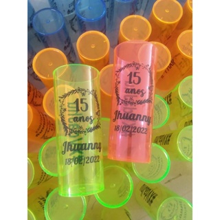 Kit de 40 copos long drink personalizado em uma cor de gravação. em Oferta na Shopee