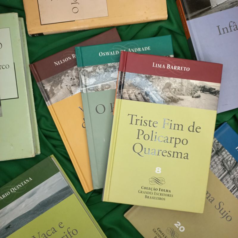 Complete sua Coleção Folha Grandes Escritores Brasileiros - Triste Fim de Policarpo Quaresma, Rei da Vela, Agosto...